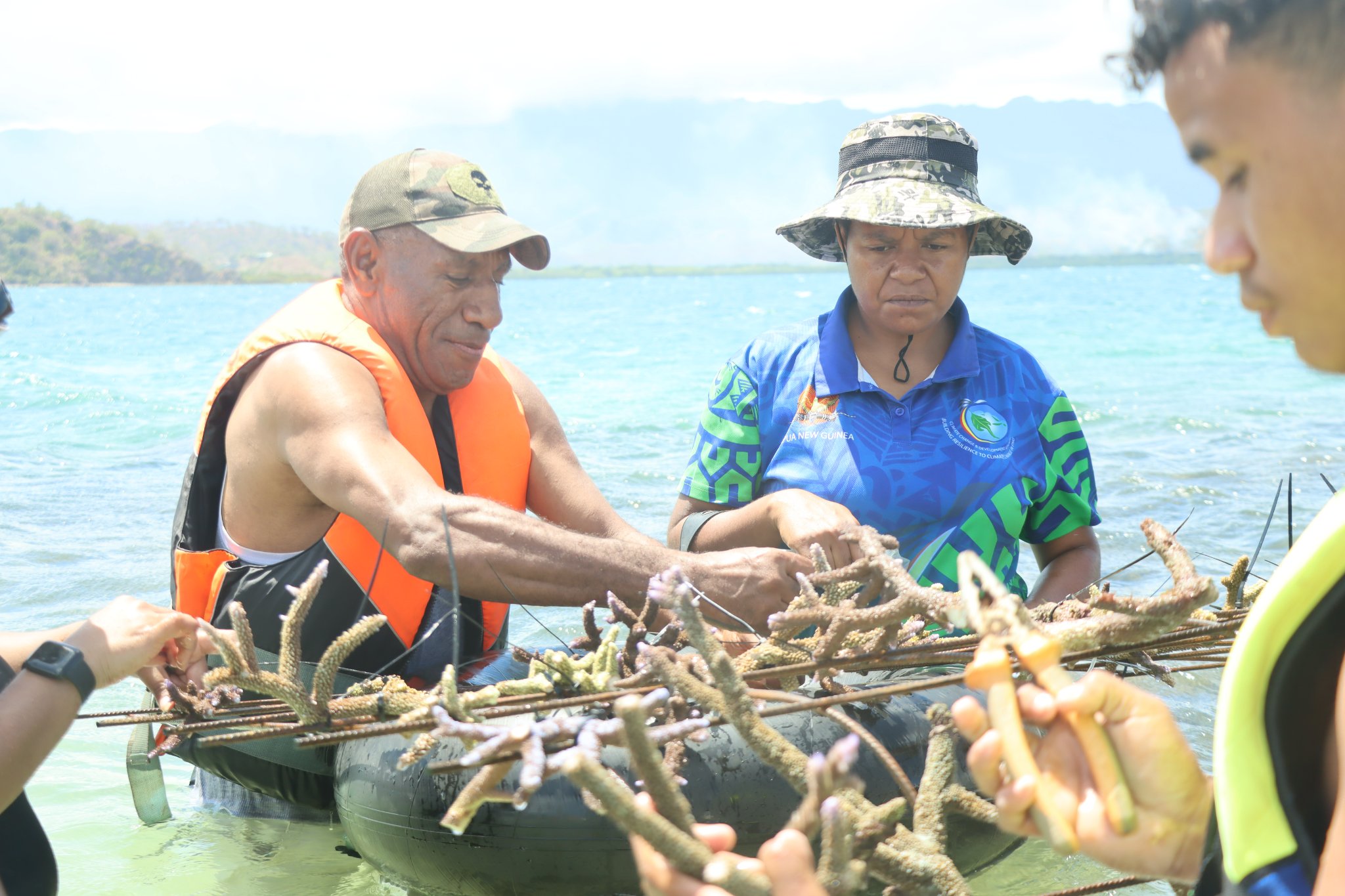 CCDA Adaptation Officers attend Coral replanting training