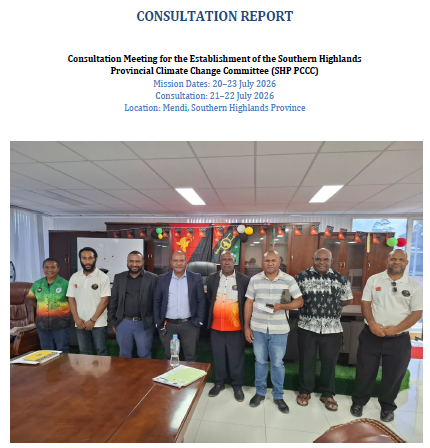 Consultation Meeting Report- SHP Provincial Climate Change Committee